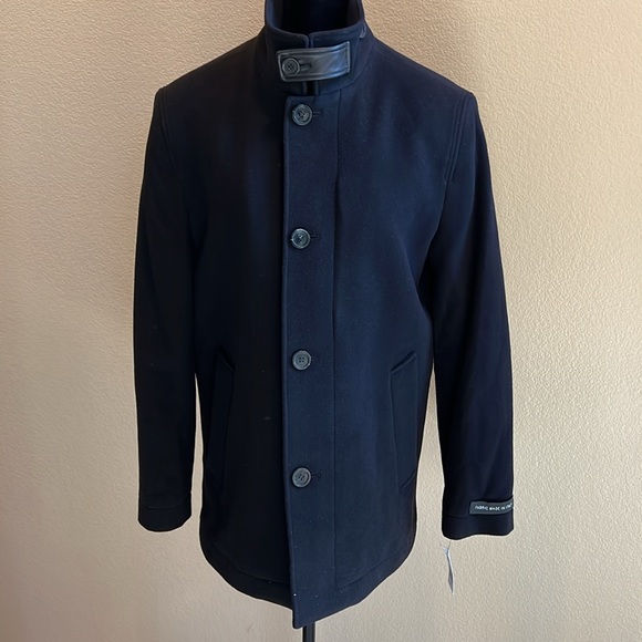 Andrew Marc Italian Soft Wool Peak Pea Coat. NWT - Picture 8 of 16